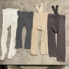 ベビー服　パンツ　サスペンダー付き　タイツ