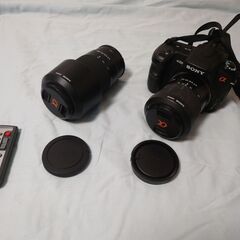 （値下げしました！）SONY α200 一眼レフ+望遠レンズ+充...