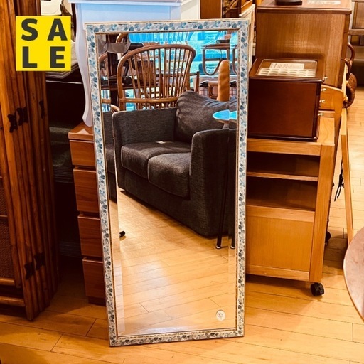 JF0576 ウォールミラー　アンティーク調