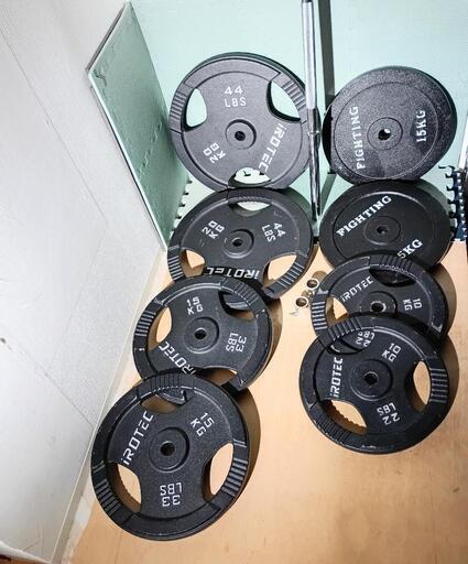 バーベルプレートセット（計130kg）