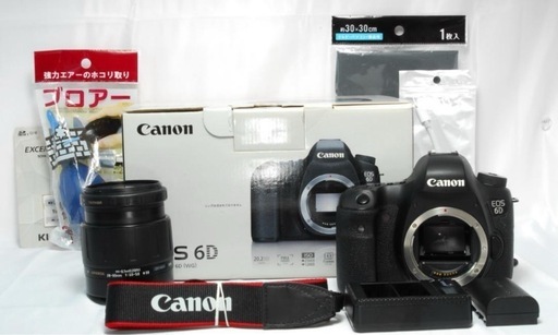 ✨初めての中級機に✨Canon EOS 6D✨Wi-Fi対応✨軽量でも堅牢な造り