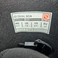 DELUXE スノーボードブーツ ID DUAL BOAシステム搭載 8.5inc 26.5cmの画像