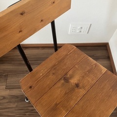 アンティーク風　ダイニングテーブル・チェア2脚セット　 の画像