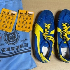 (未使用)レア物 陸上用スパイクシュー
ズと12ミリのピン　台湾孔雀印
