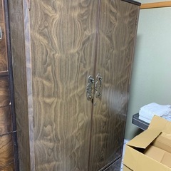 木製ブラウン衣類収納 婚礼家具