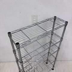  24169  スリムタイプ メタルラック 5段    ◆大阪市内・東大阪市他 6,000円以上ご購入で無料配達いたします！◆ ※高槻・枚方方面◆西宮・尼崎方面◆生駒方面　それぞれ条件付き無料配送あり！            の画像