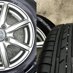 ⚫︎美品！●深溝！●安心国産メーカー！⚫︎程度良！●決まらなければ処分します●タイヤ＋ホイール4本セット⚫︎23年製！●165/70R14● ヨコハマ ブルーアースES32●スズキ Keiに履いておりました。の画像