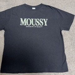moussy ロゴ刺繍Tシャツ400円