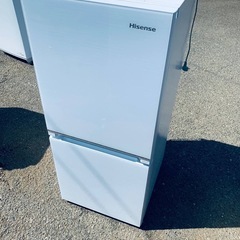 ♦Hisense 2ドア冷凍冷蔵庫【2021年製】HR-G13B-W