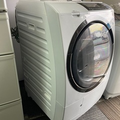 北九州市内配送無料　保証付き 日立 HITACHI ビッグドラム ななめ型ドラム式洗濯乾燥機（11.0kg） 左開き ライトベージュ BD-S8800Lの画像