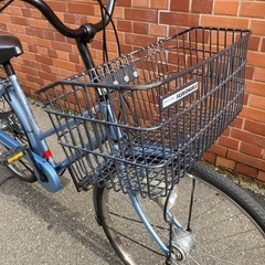 ★乗っても帰れます【ワイドバスケット・大型前カゴ】　シティサイク...