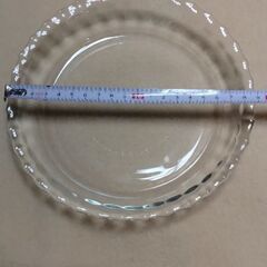 【最終値下げ】イワキ パイレックス ふち飾り皿 外径19cm(新品未使用)の画像