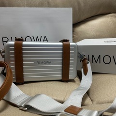 リモワ RIMOWA クロスボディバッグ シルバー×キャメル シ...