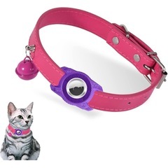 猫首輪 エアタグ Airtag 猫首輪のみ　 新品未使用　ワインレッド