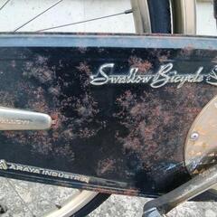 ARAYA SWALLOW 　BICYCLE　アラヤ　スワロー レトロ自転車 汚れサビ有り ライト欠品　の画像