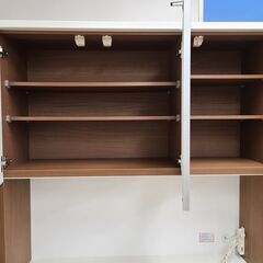 J9709　NITORI　ニトリ　キッチンボード　CLAUDE-120KB-MBR　ミドルブラウン　クリーニング済み【リユースのサカイ柏店】の画像