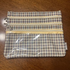 新品未使用 BEAMS ビームス チェック柄 ポーチ