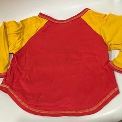 アンパンマン 長袖Tシャツ 95サイズ 赤/黄 キッズ ベビーの画像