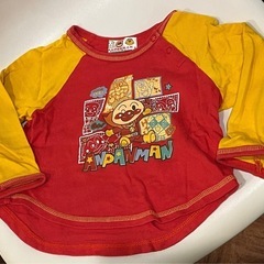 アンパンマン 長袖Tシャツ 95サイズ 赤/黄 キッズ ベビー
