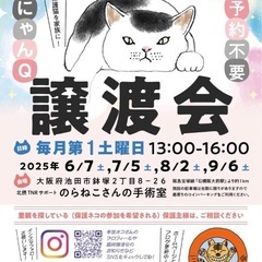 6月7日猫譲渡会in 池田市