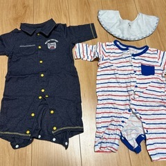 男の子ベビー ロンパースの画像