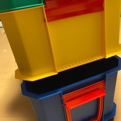 LEGO風収納ボックスキャスター取り外し可の画像