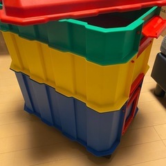 LEGO風収納ボックスキャスター取り外し可の画像