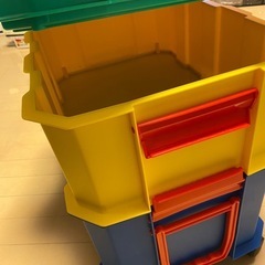 LEGO風収納ボックスキャスター取り外し可の画像