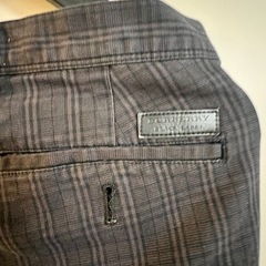 Burberry Black Labelチェックメンズパンツの画像