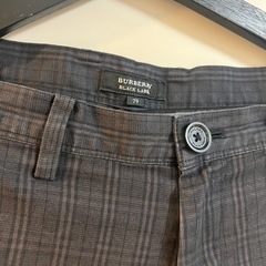 Burberry Black Labelチェックメンズパンツの画像