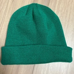 緑　グリーン　ニット帽