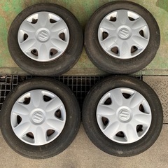 🌈バリ山 13インチ 軽自動車用 スズキ純正 タイヤ&ホイール ...