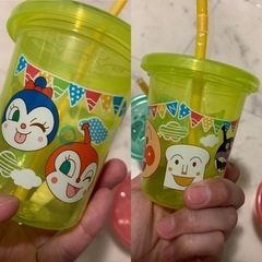 《新品未使用》プラスチックのアンパンマンドリンク入れの画像