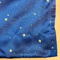 遮光ドレープカーテン（星空）幅100×丈140cm（２枚）の画像