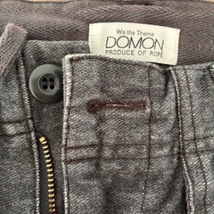 【DOMON/ドモン】 メンズ　スウェットパンツ　カーゴ　グレーデニム風の画像
