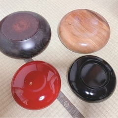 喜八工房 大皿 木製 漆器 朱赤 黒 菓子 鉢 果物 木の器の画像