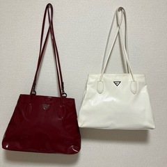 EMODA エモダ　完売2wayバッグ　ボルドー　ホワイト　リュ...