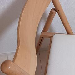 無印良品　木製　折りたたみ椅子の画像