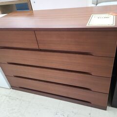 J9723　府中家具　桐製4段チェスト　ブラウン　クリーニング済...