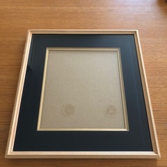 木製ブラックゴールド色紙額縁