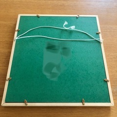 木製ブラックゴールド色紙額縁の画像