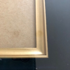 木製ブラックゴールド色紙額縁の画像