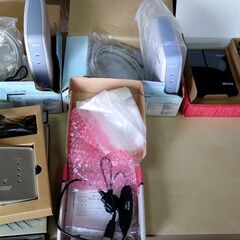 【パソコン周辺機器】【ほぼ未使用品多数】NTT東日本V30slim　Buffalo　WHR-300　ELECOM LD-BSW08N/SV　ラトックシステム USBシリアルコンバータ REX-USB60Fの画像