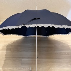 美品 雨傘 長傘　フリル傘 傘の画像