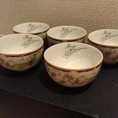 未使用　茶碗　茶托　菓子器　セットの画像