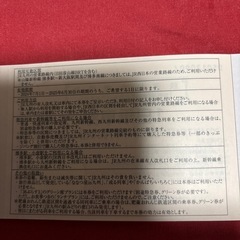 JR 九州鉄道株主優待券の画像