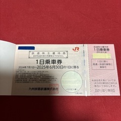 JR 九州鉄道株主優待券