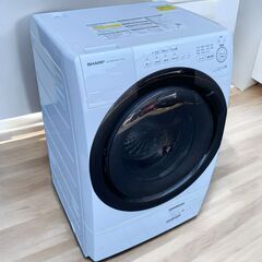 【⭐️全額返金保証⭐️】★SHARP ドラム式電気洗濯乾燥機 ES-S7G-WL 2022年製