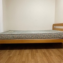 【家具】シングルベッド・マットレスセット