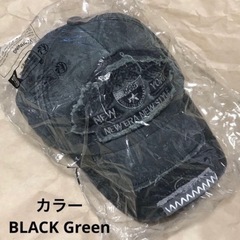 帽子　キャップ　Black Green